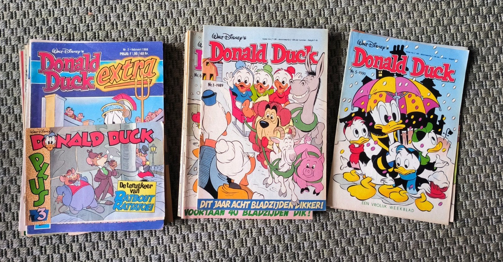 Donald Duck Weekblad Diverse nummers en extra's '88 '89 '90, Meerdere stripboeken, Ophalen of Verzenden, Gelezen, Walt Disney