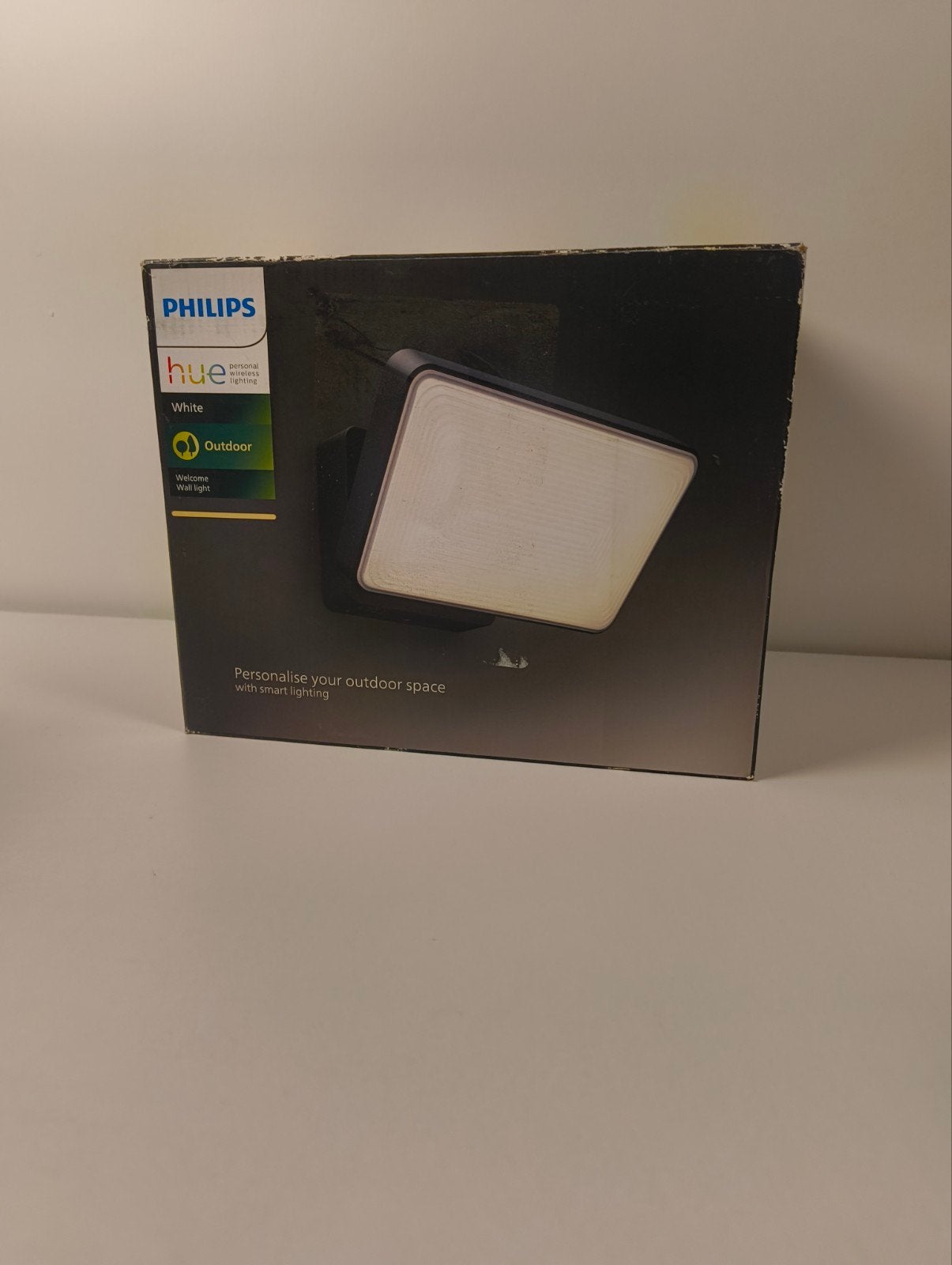 Philips Hue White Welcome Outdoor Wall Light verstraler, Zwart, Nieuw, Philips Hue, Dimbaar