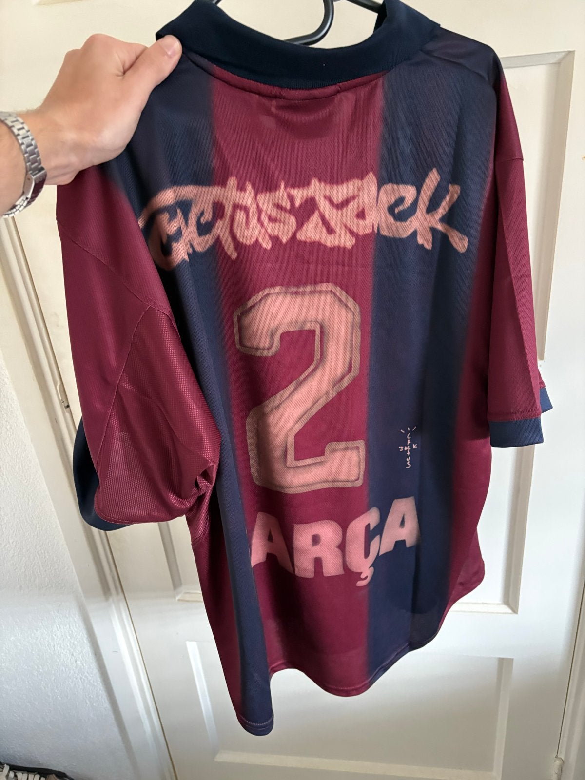 Nike x Travis Scott FC Barcelona Retro Shirt Maat L, Ophalen, Nieuw, Maat 52/54 (L), Meerkleurig