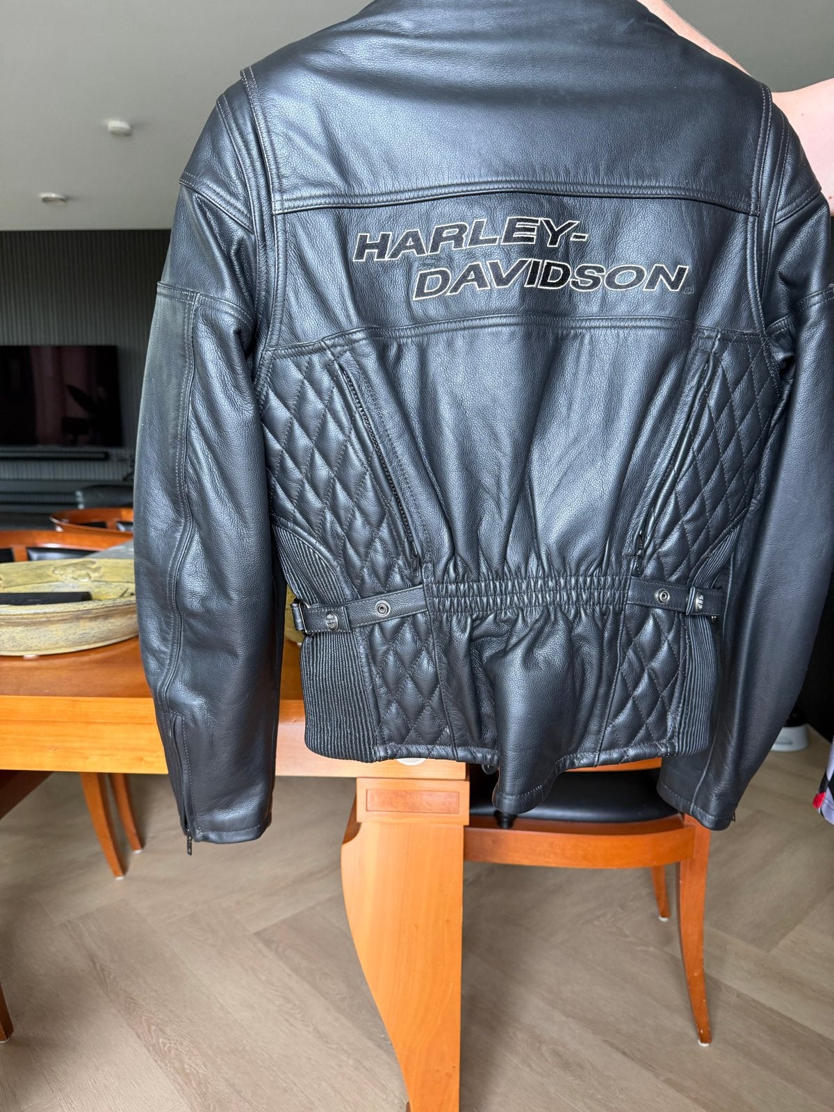 Harley Davidson Leren Dames Motorjack maat M, Ophalen, Tweedehands, Dames, Jas | leer