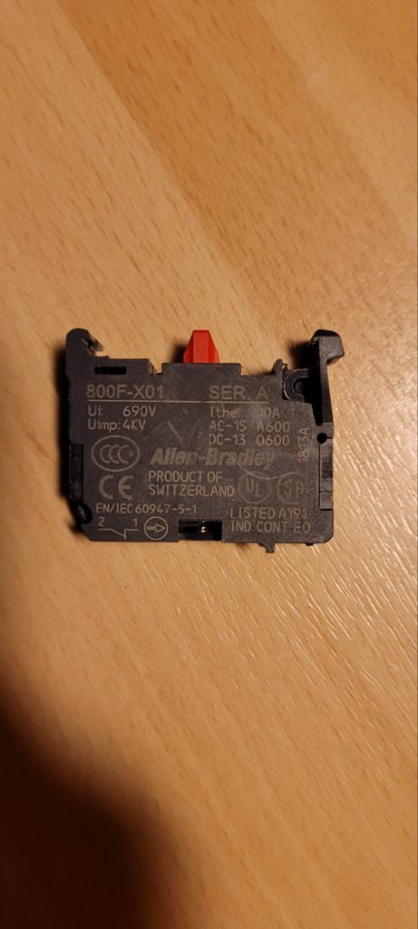 Allen bradley 800F-x01 contactblok, Ophalen of Verzenden, Nieuw