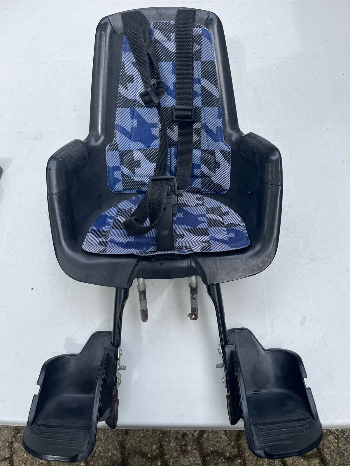 Fietszitje voor met twee beugels en windscherm, Ophalen, Voorzitje, 0 t/m 13 kg, Gebruikt