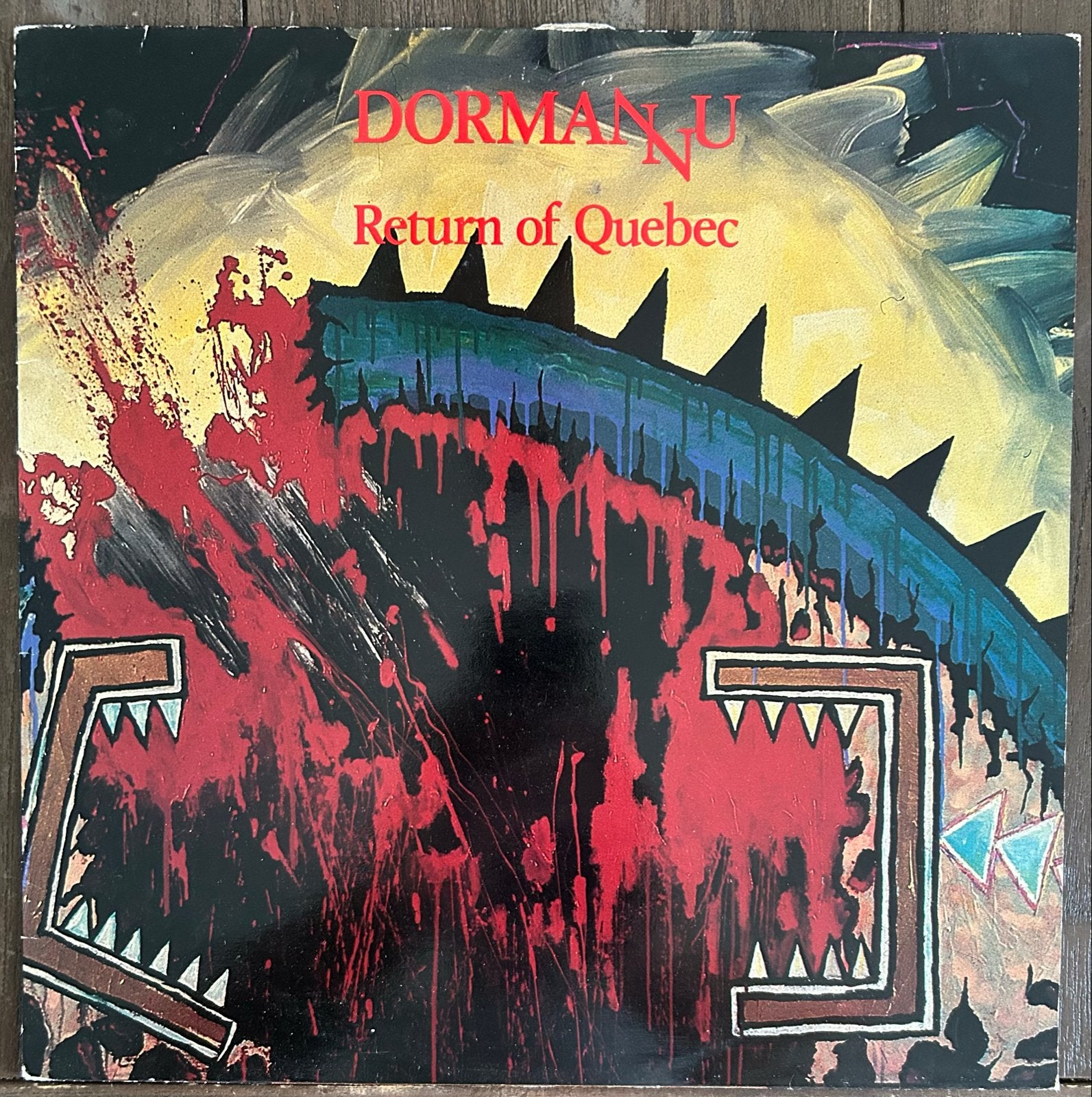 Dormannu - Return of Quebec LP (1985) - New Wave/Rock, LP, Electronic Rock, Ophalen of Verzenden, Zo goed als nieuw