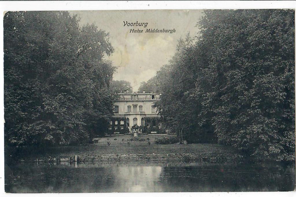 Voorburg - Huize Middenburgh, Verzamelen, Ansichtkaarten | Nederland, Verzenden, Voor 1920, Gelopen, Zuid-Holland