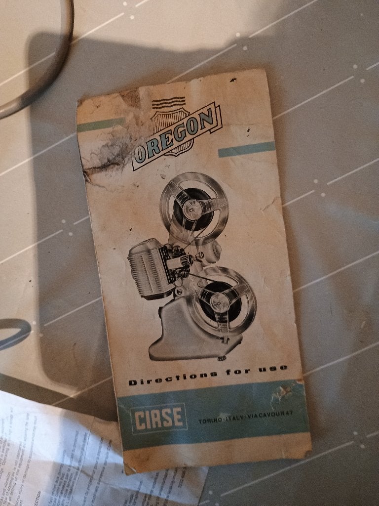 Vintage Oregon Filmprojector - CIARSE Torino Italy, Ophalen of Verzenden, 1940 tot 1960, Projector