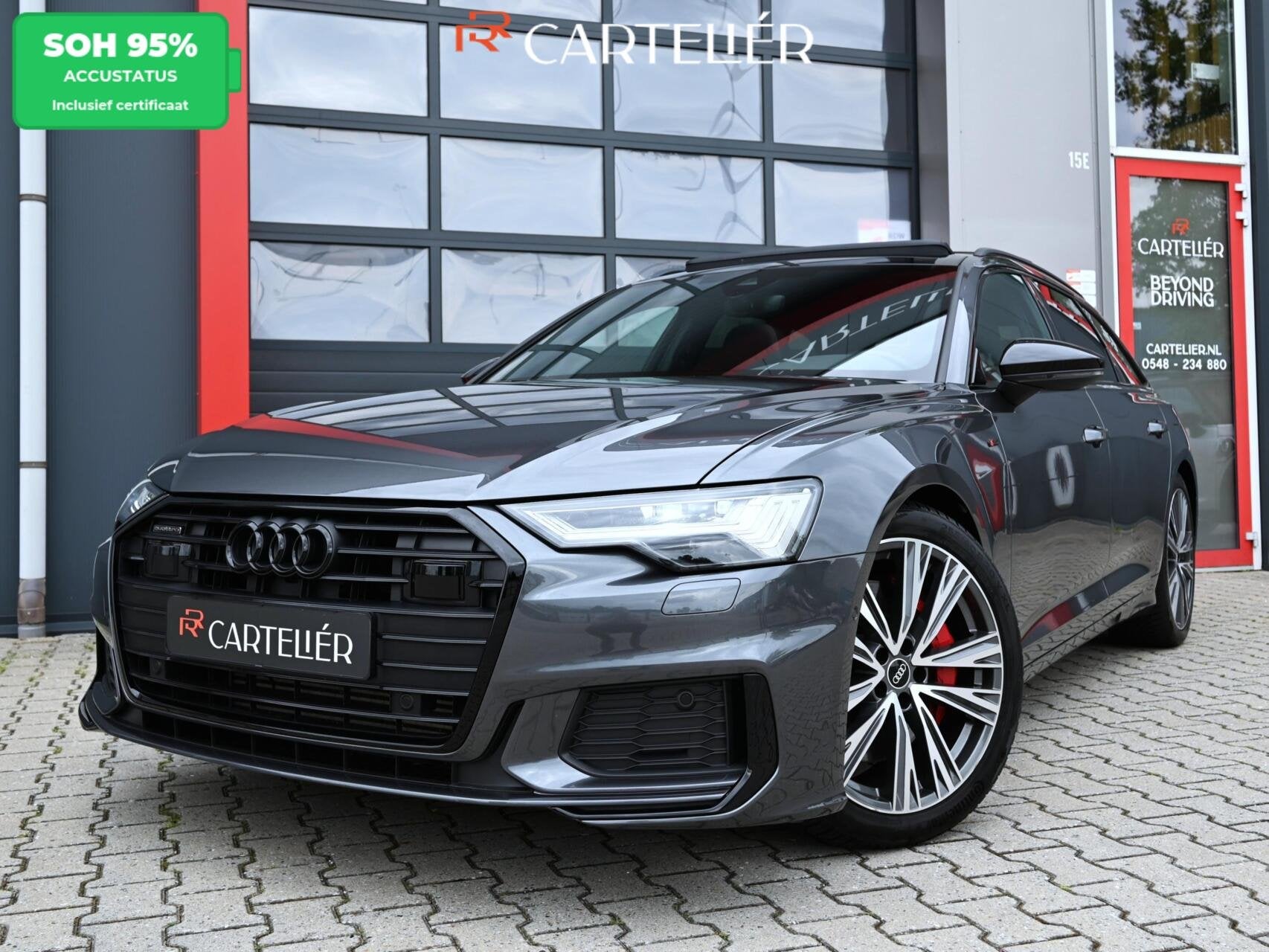 Audi A6 Avant 55 TFSI e Quattro S-Line Competition | Pano |, Auto's, Audi, Automaat, Gebruikt, 4 cilinders, Alcantara