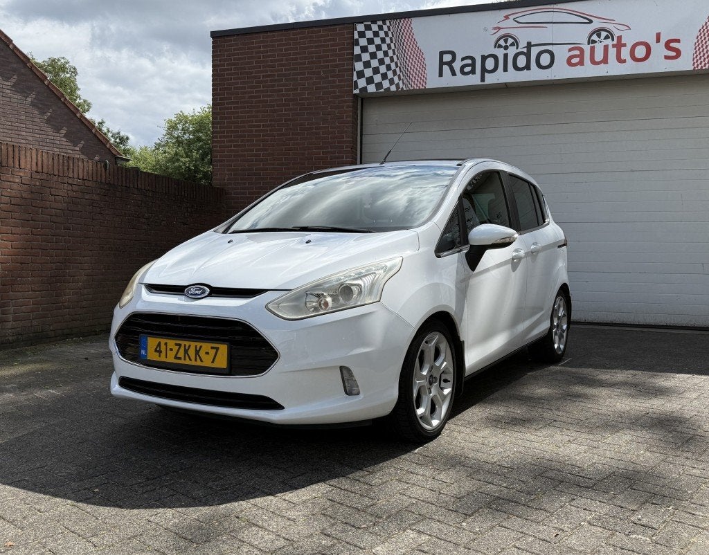 Ford B-MAX 1.0 ECOB. TITANIUM 1e eig 22155 Km NAP Pano dak, Auto's, Ford, Euro 5, 101 pk, Gebruikt, 750 kg