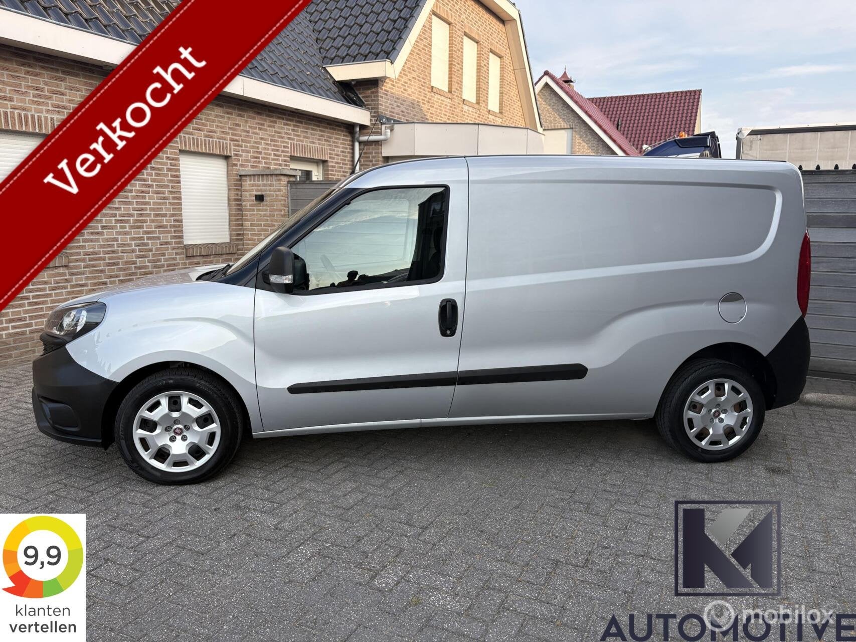 Fiat Doblò Cargo 1.6 MJ L2 Maxi|Airco|Trekhaak|EURO6|3-pers, Auto's, Euro 6, 4 cilinders, Origineel Nederlands, Bedrijf