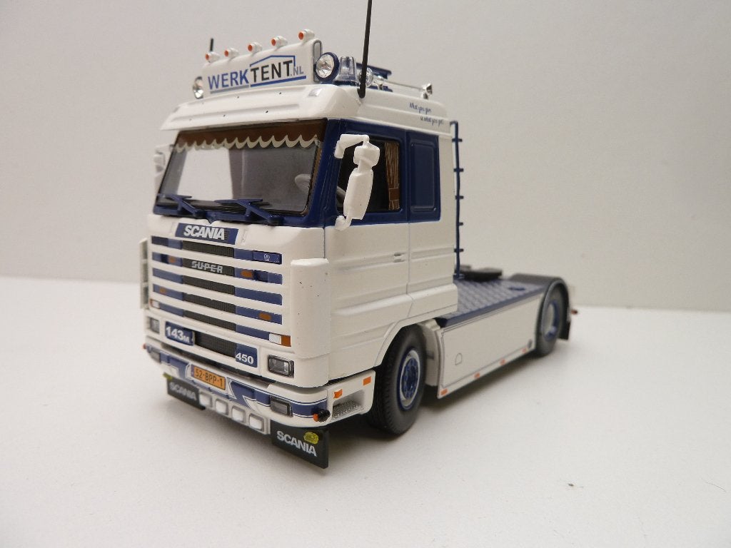 Scania 143M-450  Streamline  '' Werktent b.v.  ''  Tekno, Ophalen of Verzenden, Zo goed als nieuw, Bus of Vrachtwagen, Tekno