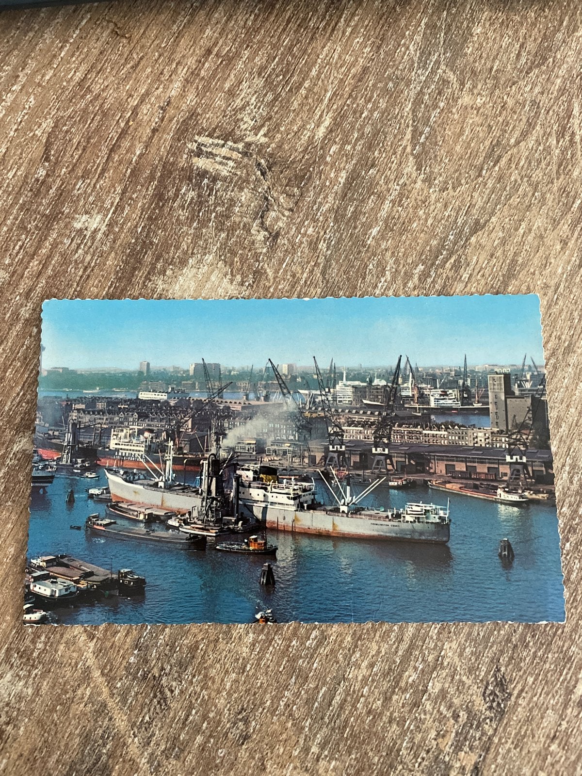 Oude Ansichtkaart Rotterdam Haven - Jaren '60, Ophalen of Verzenden, 1960 tot 1980, Gelopen, Zuid-Holland