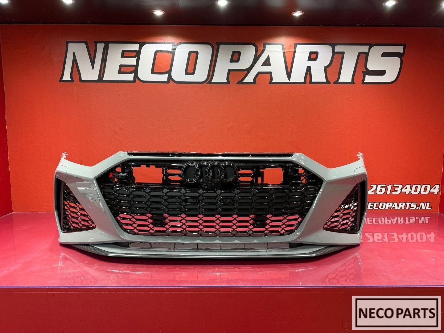 AUDI A6 C8 4K RS6 RS7 CARBON BUMPER VOORBUMPER ORIGINEEL, Gebruikt, -, -, Spatbord