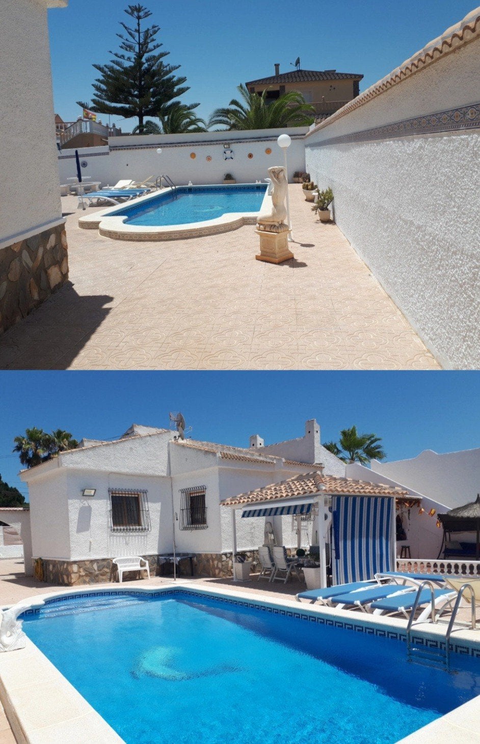 Spanje Torrevieja spaanse alleenstaande villa met priveezwem, Vakantie, 8 personen, 4 of meer slaapkamers, Costa Blanca, Internet