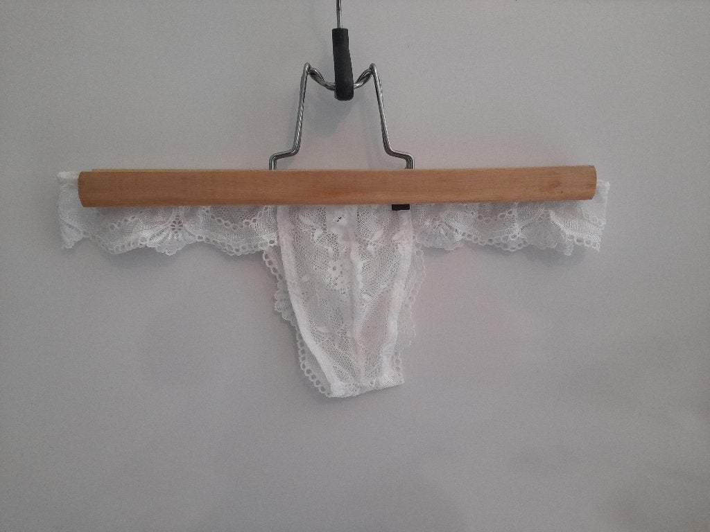 Witte Heren String Maat XL, Kleding | Heren, Verzenden, Wit, Slip