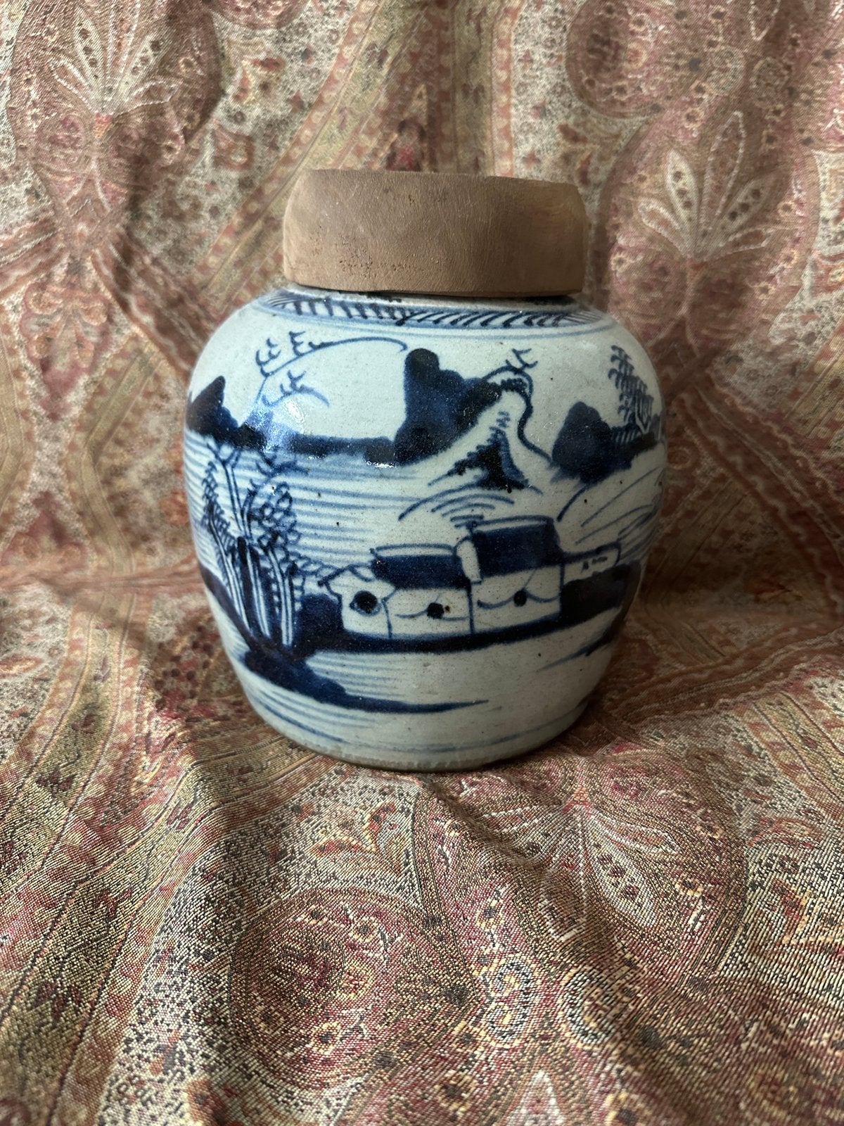 Antieke Chinese Gemberpot (ca. 1790-1830) - Puntgaaf, Ophalen of Verzenden