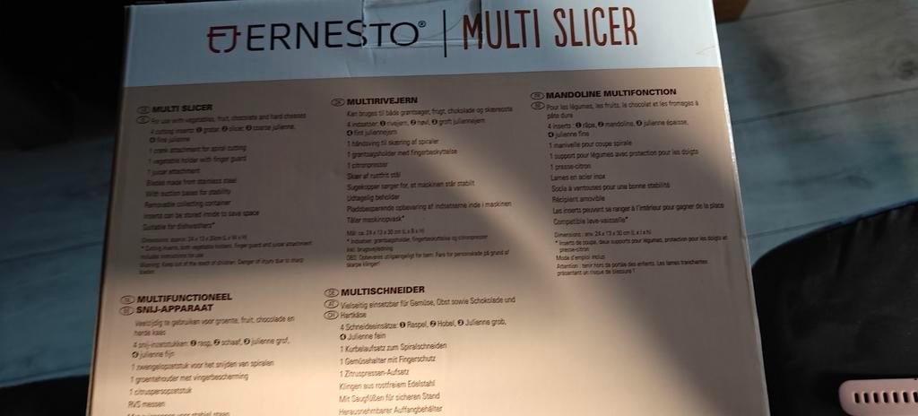 Multifunctioneel Snij-apparaat met 4 Snij-inzetstukken, Huis en Inrichting, Ophalen of Verzenden