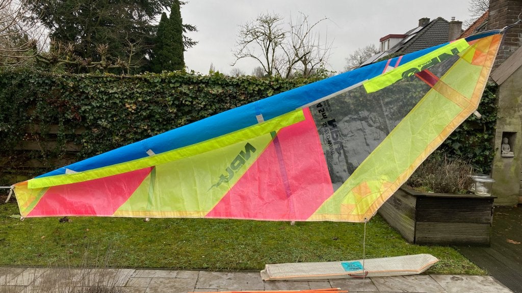 Windsurfzeil NPU Speed wing 4,5, Gebruikt, 3.5 tot 5 m², Verstelbaar, Zeil