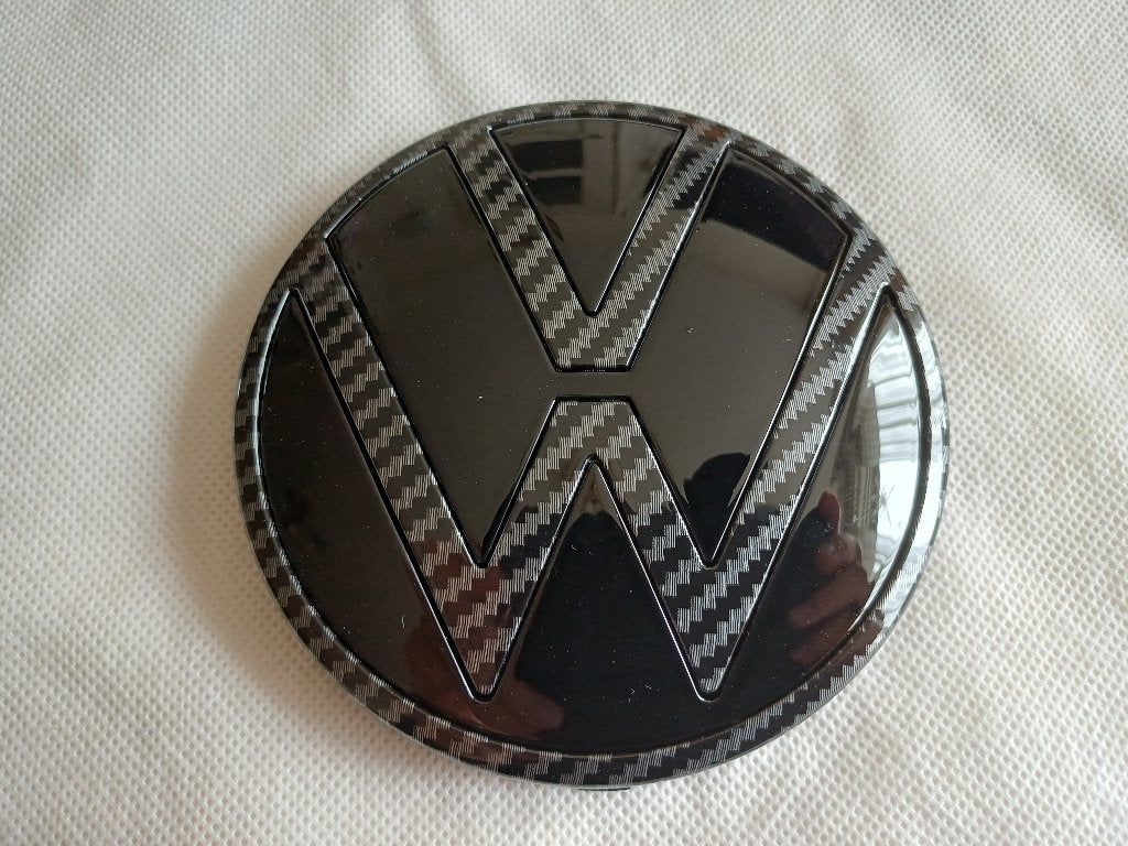 VW Polo AW 2017-2021 embleem carbon look – set voor-achter, Ophalen, Nieuw, Bumper, Volkswagen