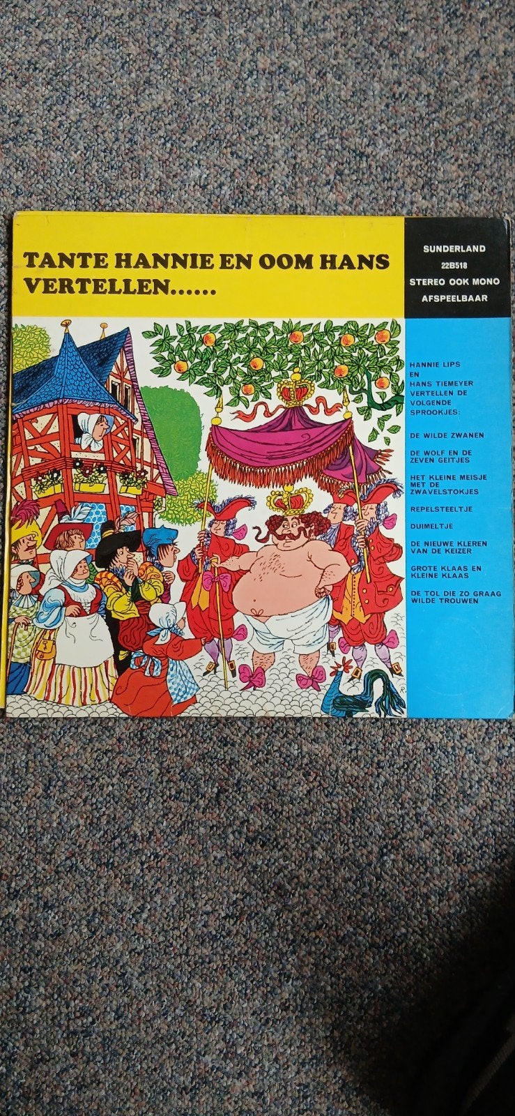 Tante Hannie en Oom Hans Vertellen... Sprookjes LP, Ophalen, Gebruikt, 12 inch, LP