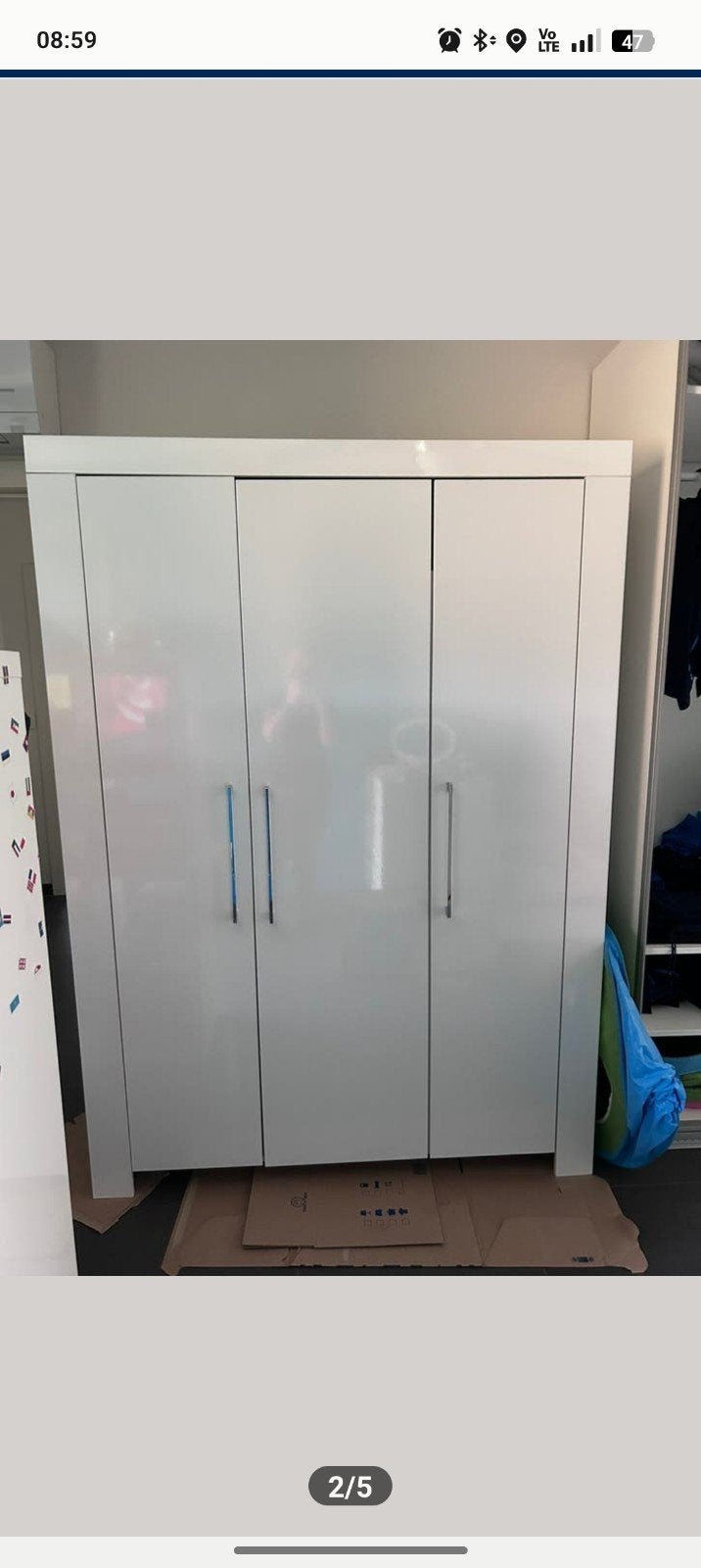 Witte Ikea kast en bed, Huis en Inrichting, Ophalen of Verzenden, 25 tot 50 cm, 50 tot 100 cm, Minder dan 100 cm