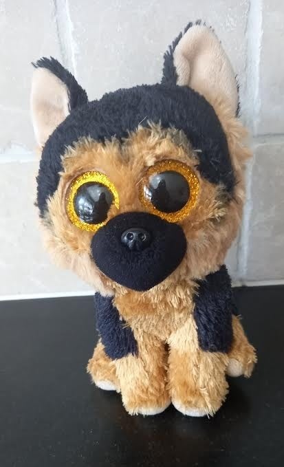 Knuffel hond TY herdershond Beanie Boo 15 cm, Kinderen en Baby's, Speelgoed | Knuffels en Pluche, Ophalen of Verzenden, Zo goed als nieuw