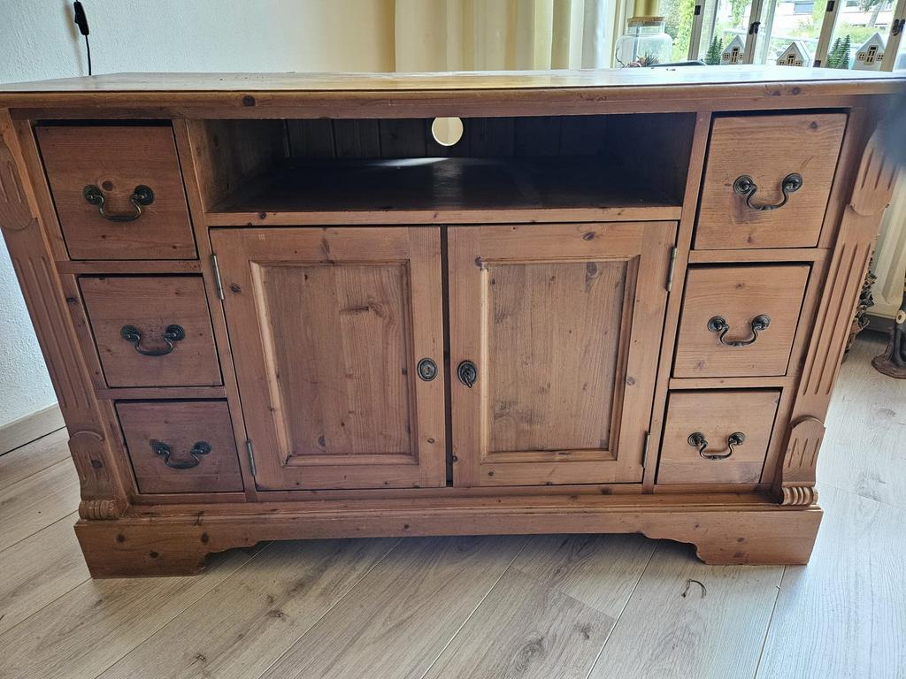Te koop, grenen tv kast, Ophalen, Zo goed als nieuw, 25 tot 50 cm, Minder dan 100 cm