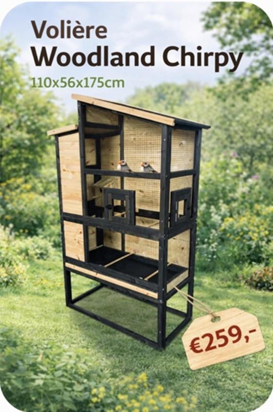 vogelkooi, volière, vogel accessoires, parkietenkooi,, Ophalen of Verzenden, Nieuw, Hout, Vogelkooi