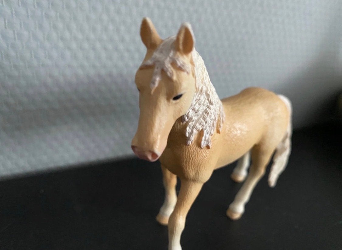 Schleich paard, palomino hengst, speelgoed, Ophalen of Verzenden, Zo goed als nieuw