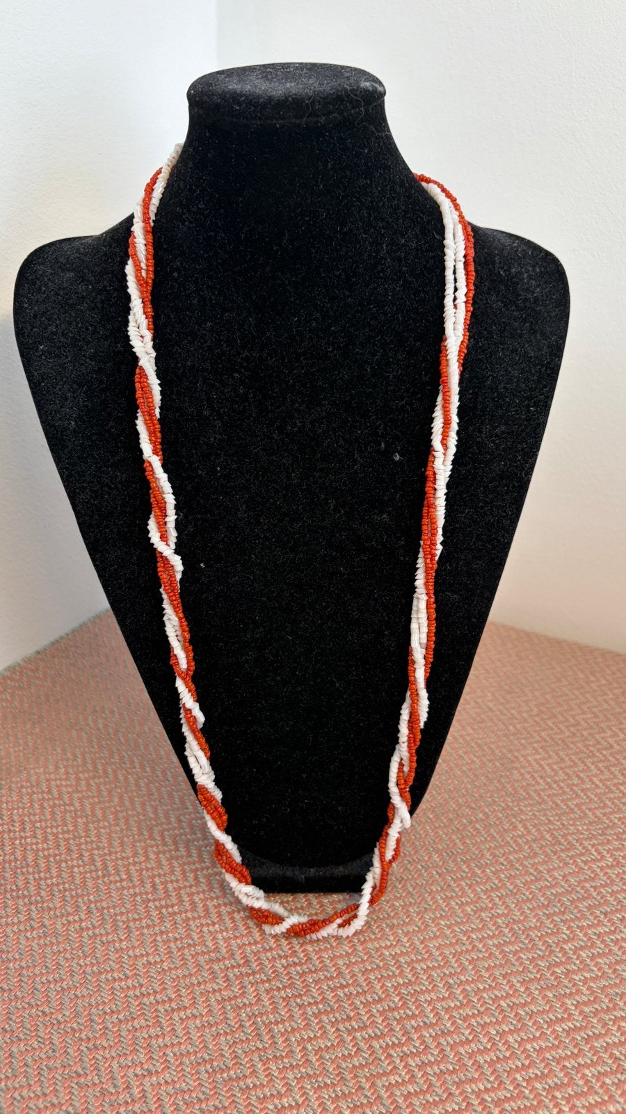 Unieke echte mix witte en rode koralen ketting, Sieraden, Tassen en Uiterlijk, Kettingen, Ophalen of Verzenden, Zo goed als nieuw