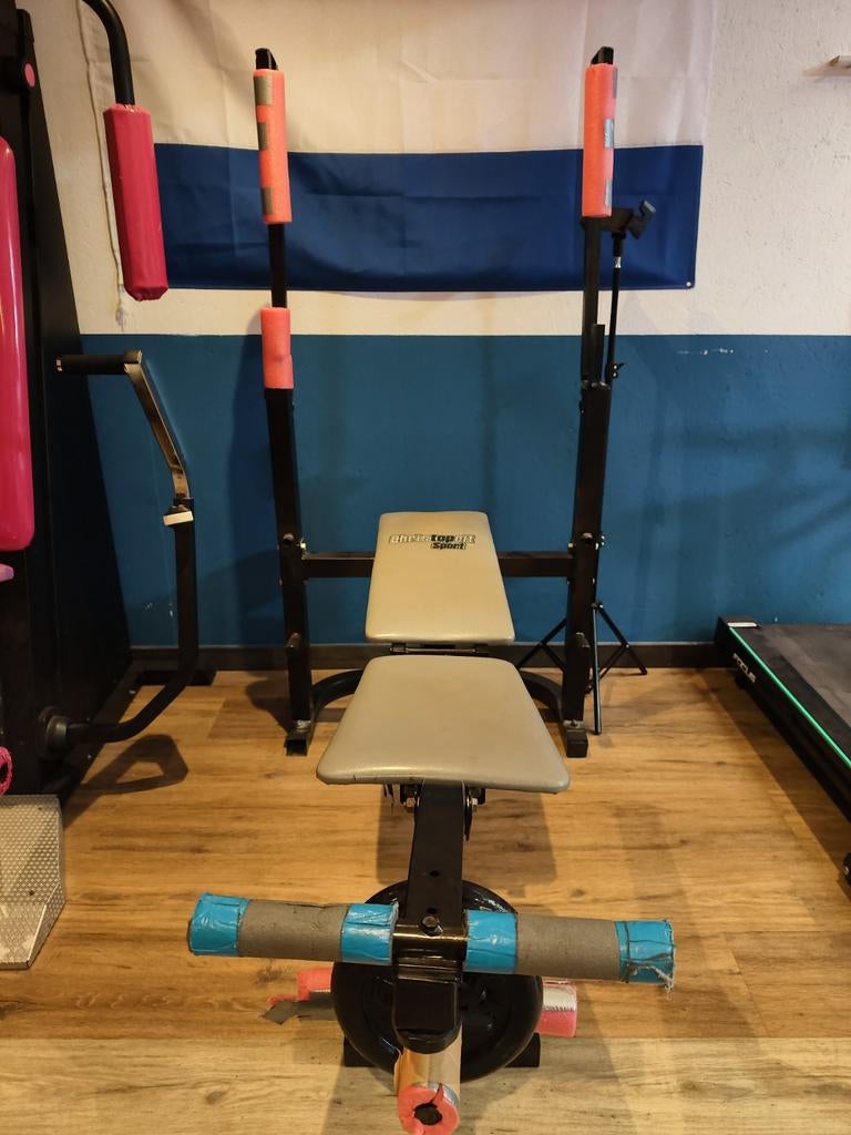 Fitness bank Inclusief stang, Ophalen of Verzenden