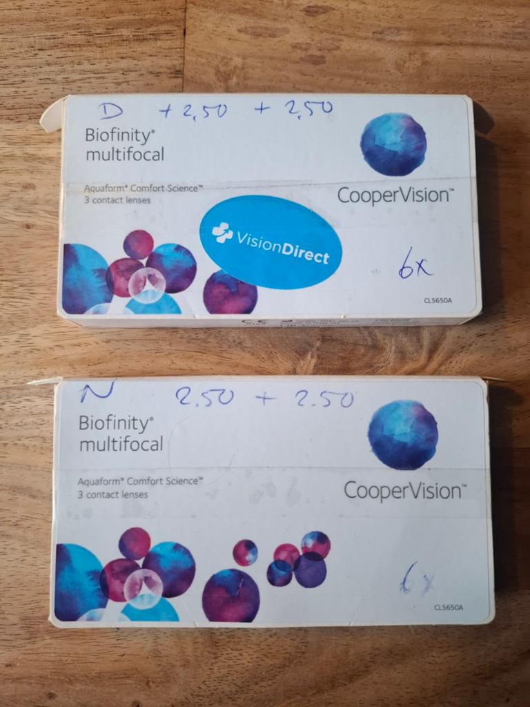 Multivocale maandlenzen, plus 2.50, plus 2.50 of 2.00, Ophalen of Verzenden