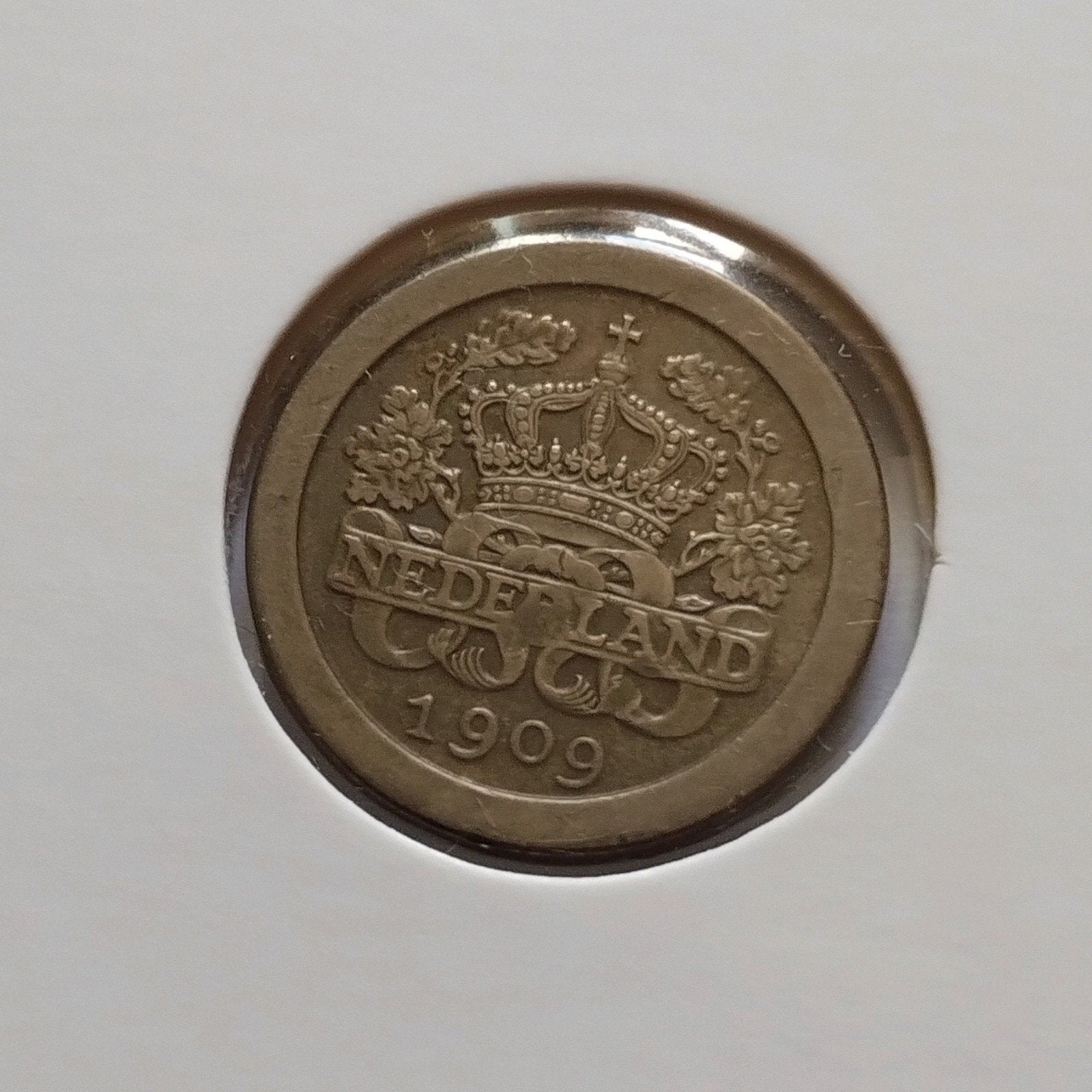 Schaarse stuiver (5 cent) 1909, Verzenden, Koningin Wilhelmina, 5 cent