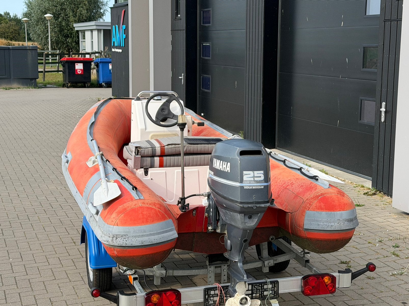 Yamaha 25pk 4 takt met rib, Ophalen, Motor en Techniek, Motorboot
