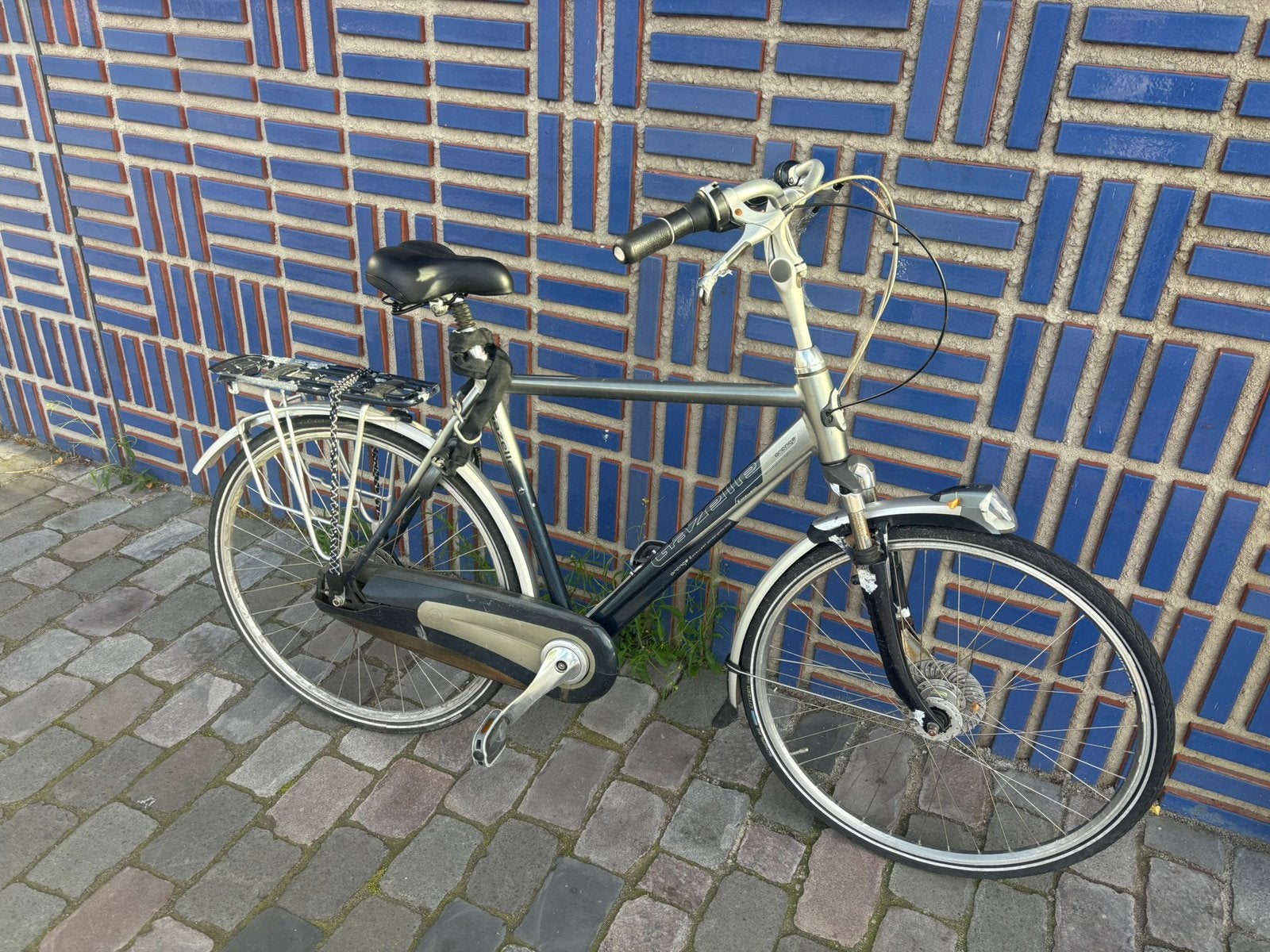 Gazelle oranje Herenfiets, Ophalen, Gebruikt