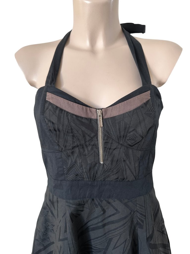 Karen Millen jurk S, Verzenden, Zwart, Zo goed als nieuw, Boven de knie