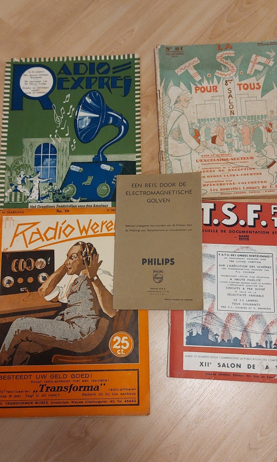Vintage Radio Tijdschriften en Philips Boekje, Ophalen of Verzenden, Gelezen, Overige typen
