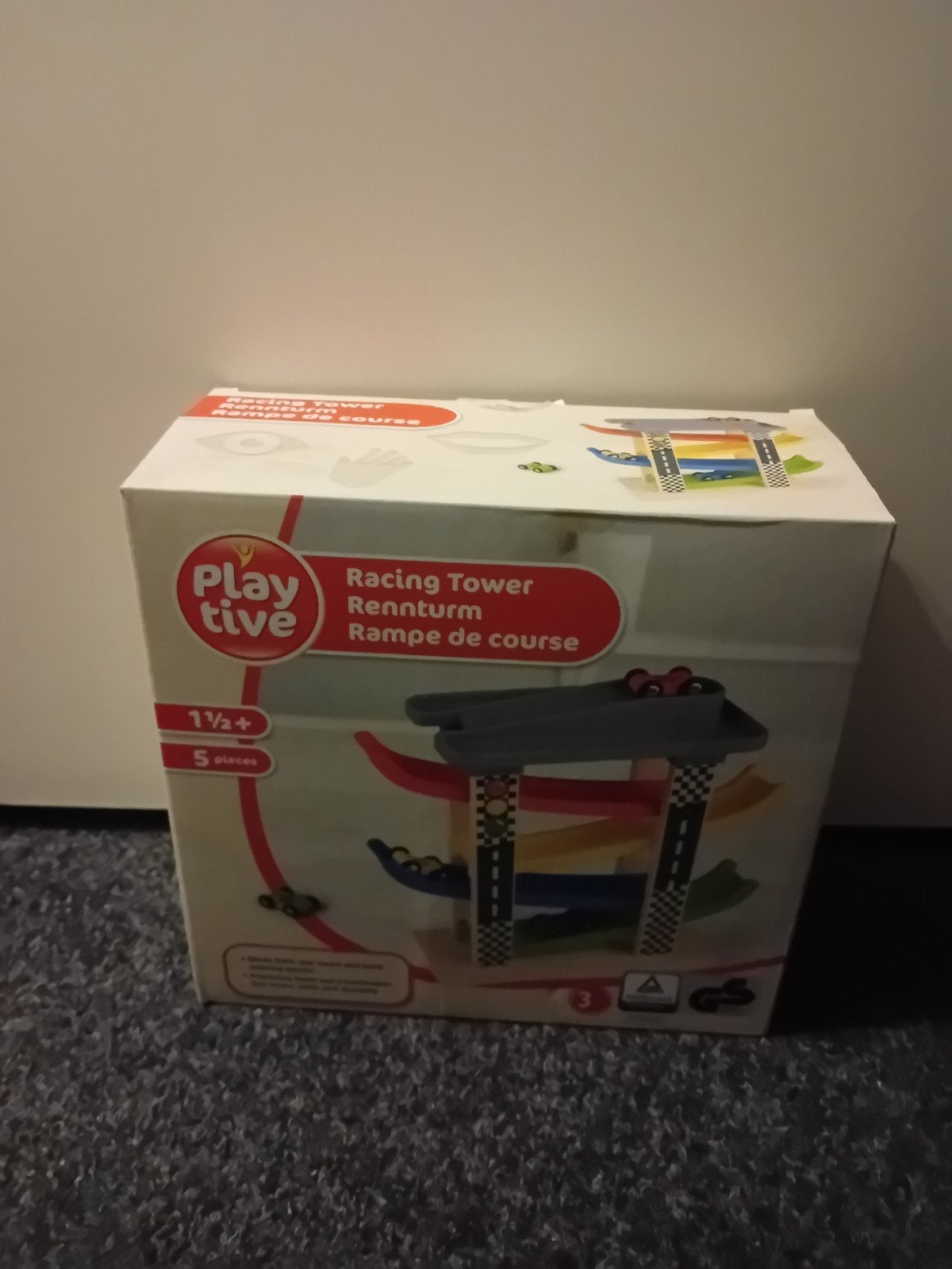 garage met auto's nieuw, Kinderen en Baby's, Speelgoed | Houten speelgoed, Ophalen of Verzenden, Nieuw