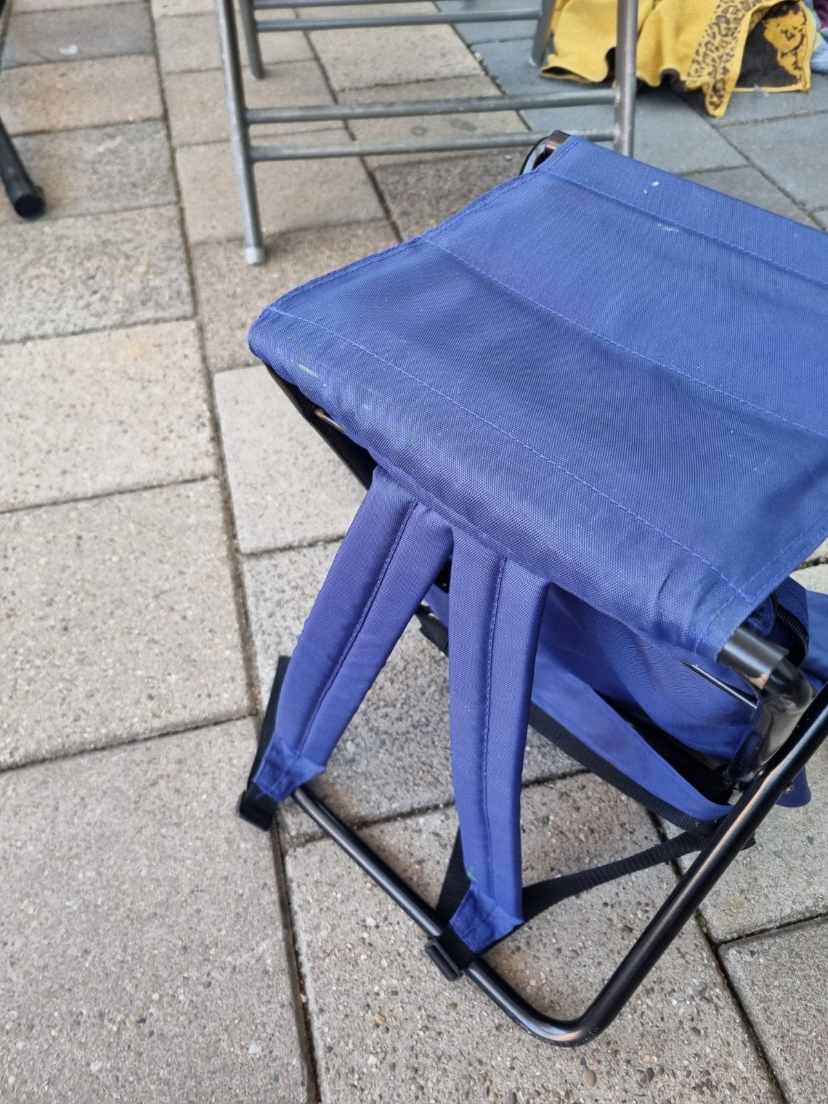 camping vis stoeltje, Ophalen, Campingstoel