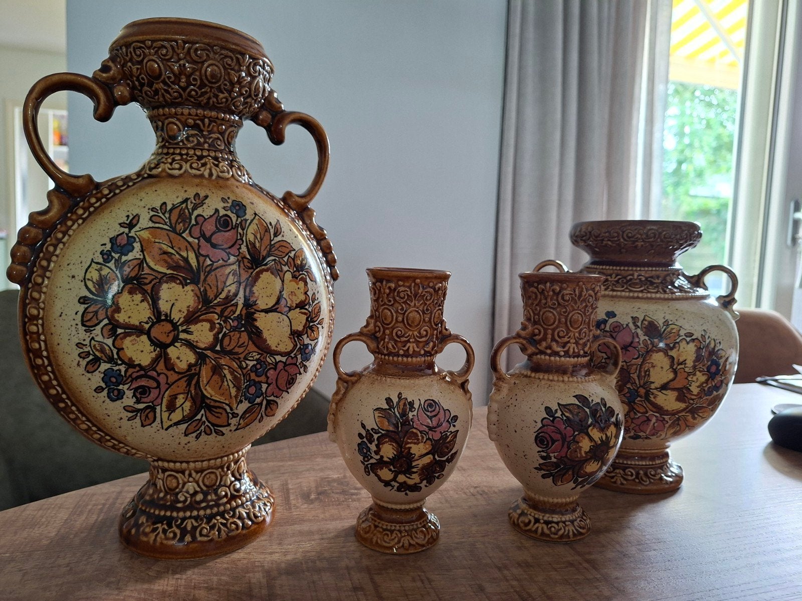 Vazen met schaal, Ophalen of Verzenden