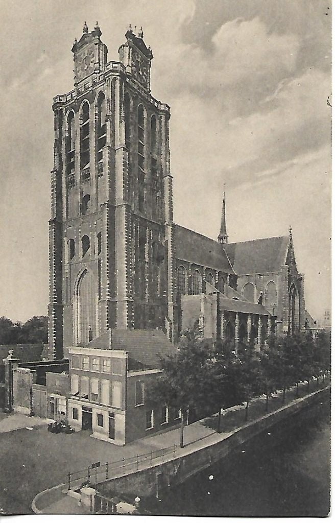 Dordrecht- -Groote Kerk., Verzenden, 1920 tot 1940, Ongelopen, Zuid-Holland