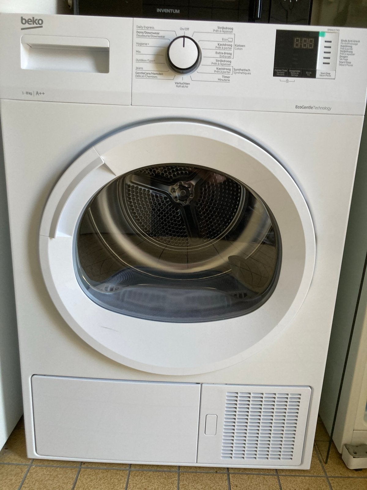 Beko EcoGentle Technology 8kg A++ Warmtepopmdroger, Witgoed en Apparatuur, Wasdrogers, Zo goed als nieuw, Condens, Voorlader, 8 tot 10 kg