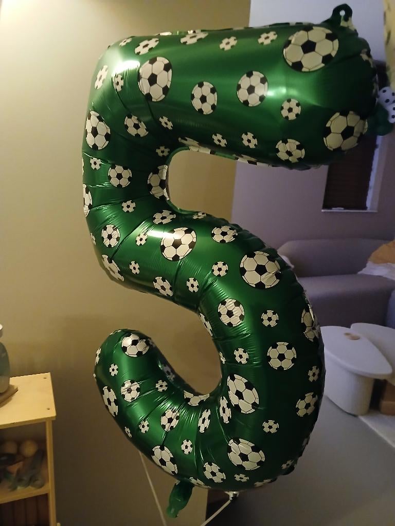 Balon voetbal ballonnen versiering kind 5 jaar ballon versie, Ophalen of Verzenden, Versiering, Verjaardag