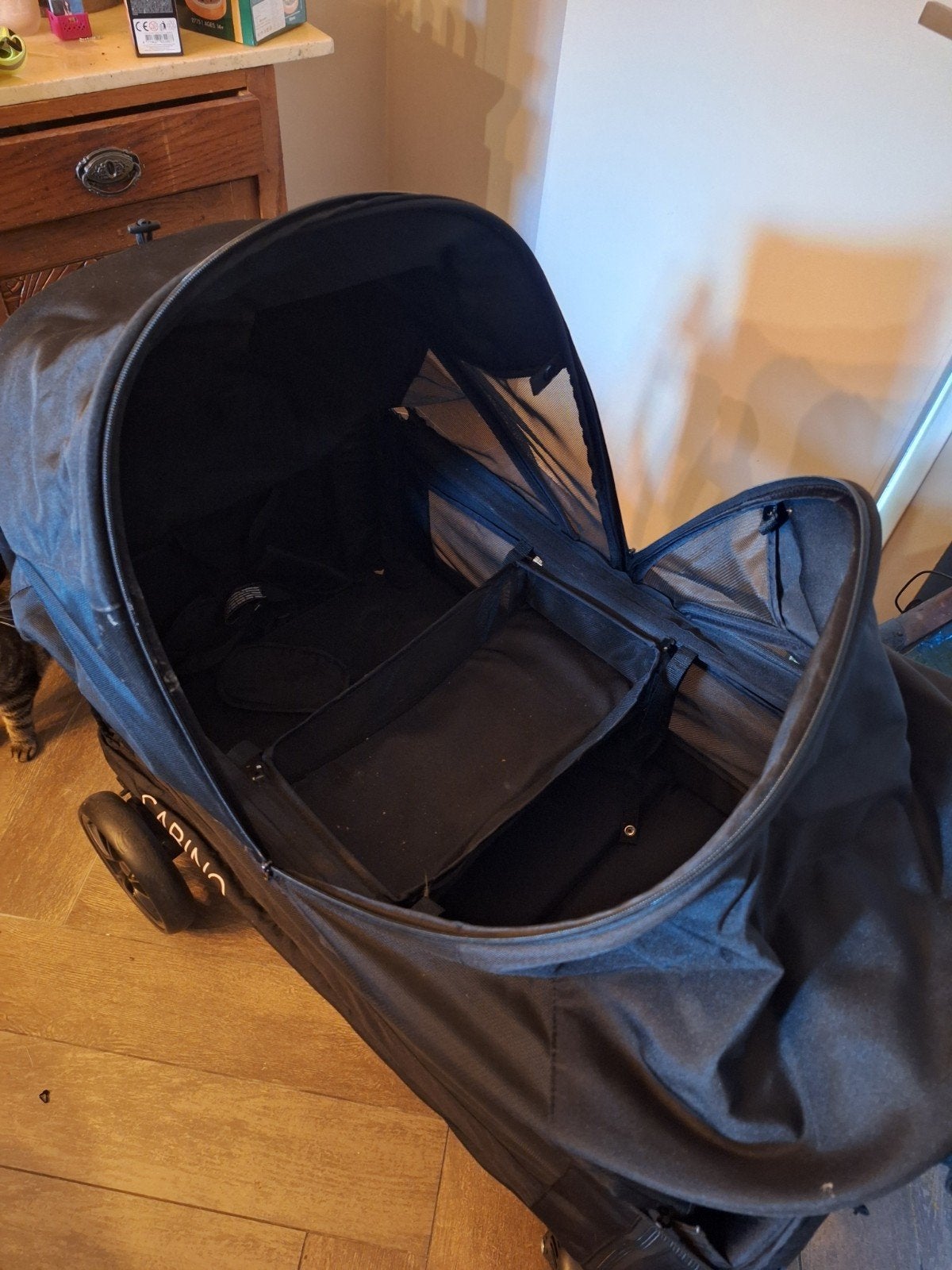 Cabino Duowandelwagen met veiligheidsgespen, Kinderen en Baby's, Duowagen, Zo goed als nieuw, Combiwagen, Ophalen