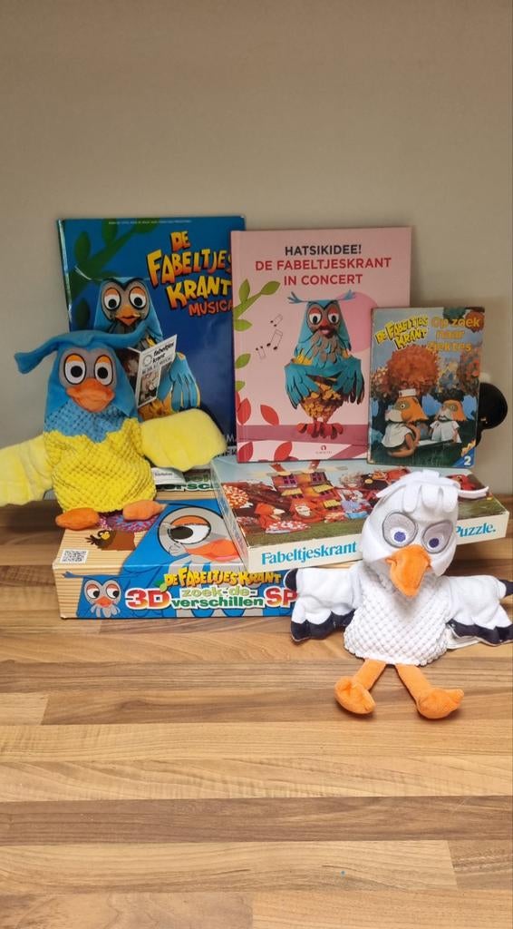 De fabeltjeskrant puzzel, boekjes handpop, Ophalen of Verzenden, Gebruikt, Jongen of Meisje