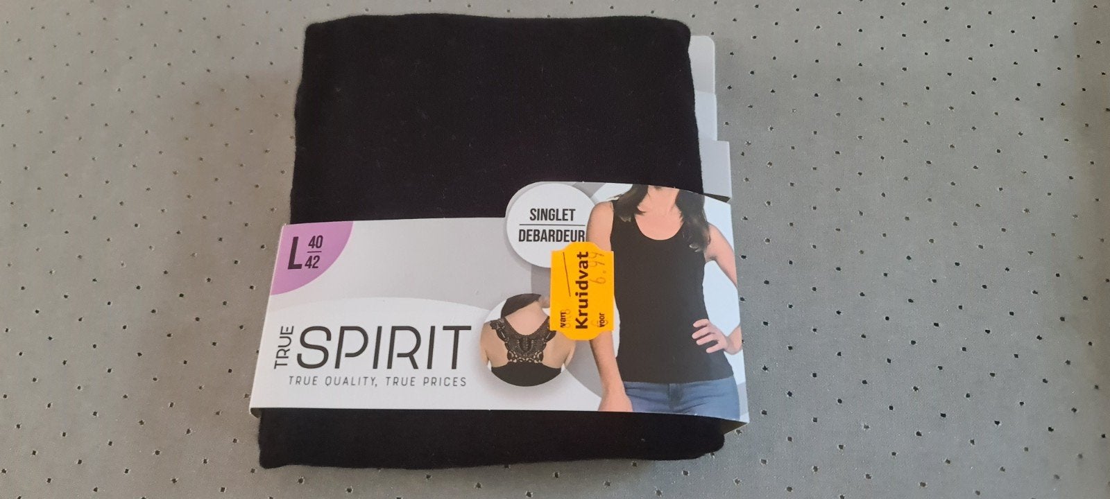 2 nieuwe zwarte hemden L 40-42 singlets kant True Spirit, Kleding | Dames, True Spirit, Ophalen of Verzenden, Zwart, Hemd