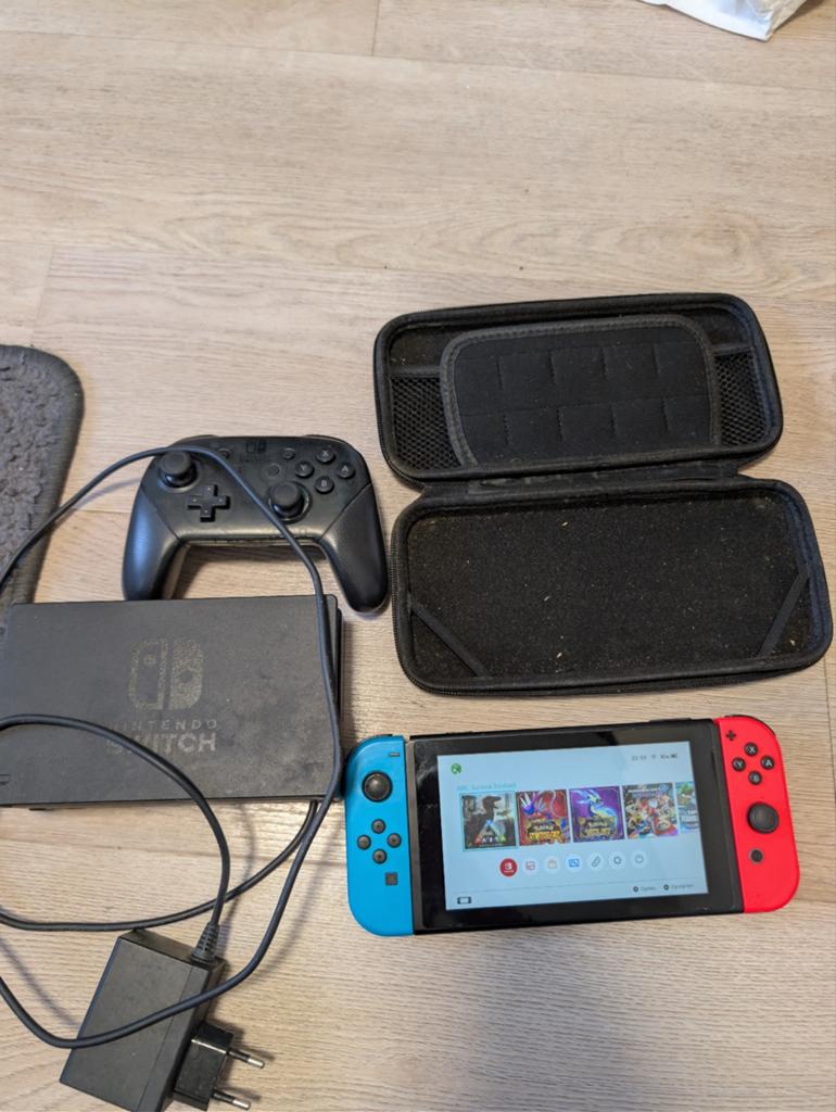 Nintendo Switch V2 Picofly hard mod+1tb sd+pro controller, Ophalen, Zo goed als nieuw, Met 2 controllers, Switch 2019 Upgrade