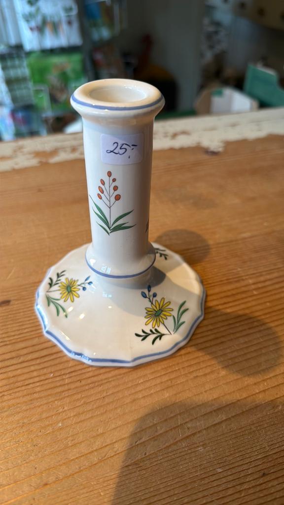Gien OISEAUX DE PARADIS kandelaar, Huis en Inrichting, Keuken | Servies, Ophalen of Verzenden, Zo goed als nieuw, Overige stijlen