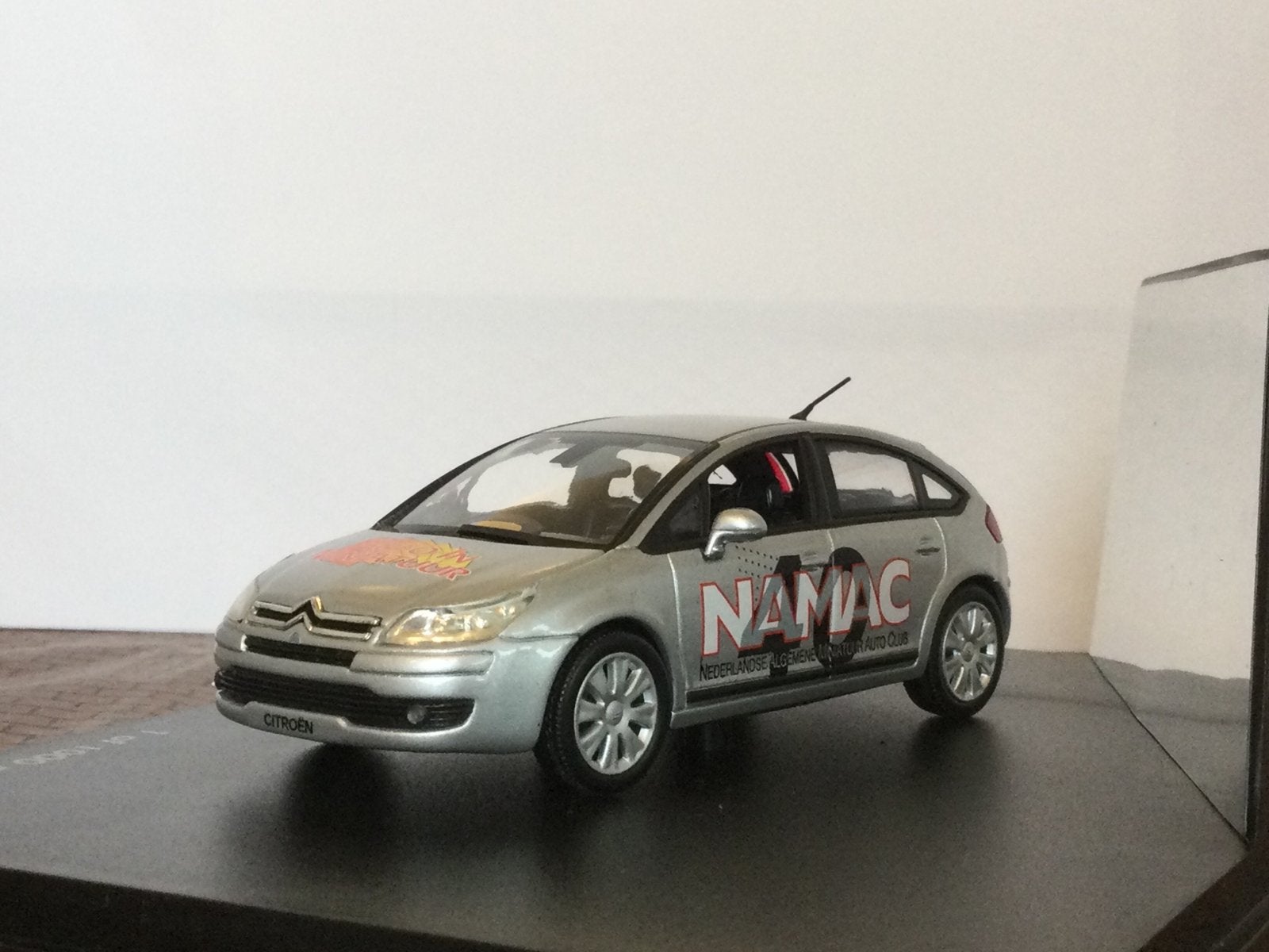 Citroën C4 Hatchback 2004 Namac Zilvergrijs Norev 1:43, Ophalen of Verzenden, Zo goed als nieuw, Auto, Norev