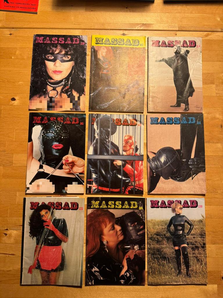 Vintage MASSAD sm magazines erotische lectuur, Verzenden, 1980 tot heden, Tijdschrift
