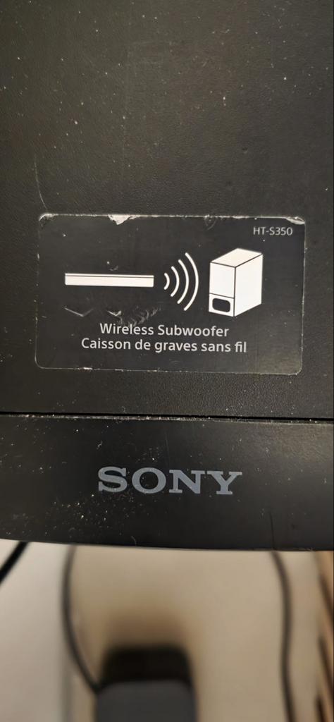Sony HT-S350 Soundbar met draadloze subwoofer met afstand!, Ophalen, Met externe subwoofer, Gebruikt
