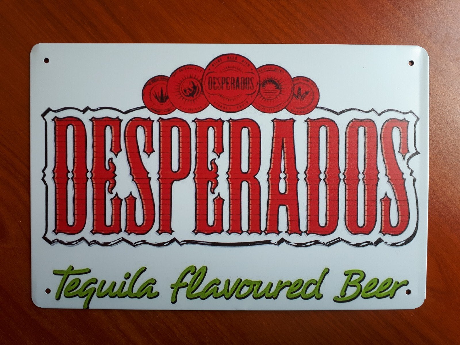 Desperados 20x30 cm Metalen Reclamebord, Verzenden, Nieuw, Reclamebord, Plaat of Schild, Overige merken